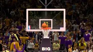 [NBA 2k14 blooper] Longest ball spin on the rim