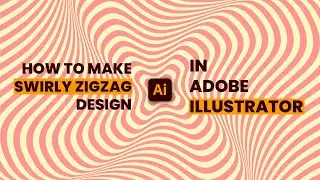 HOW TO MAKE SWIRLY ZIGZAG DESIGN IN ILLUSTRATOR | Illustrator tutorial