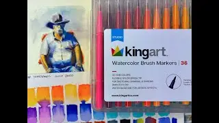 KingArt Watercolor Brush Markers