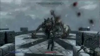 Skyrim ~ Dragon Slaying ~ Wizards College HD 1080p