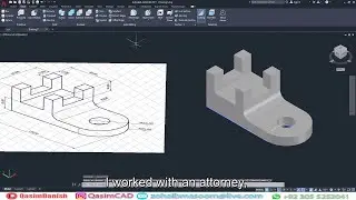 AutoCAD Mechanical Isometric 3D Drawing - QasimCAD