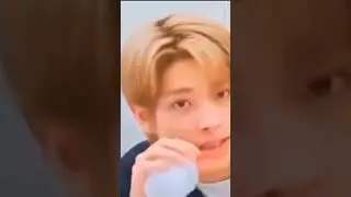 the way, everytime he bites the straw 😅