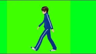 green screen walking cartoon | green screen video | cartoon animation character | cartoon maker.