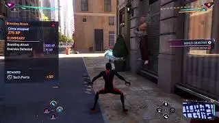 Spider-Man 2 Miles Morales Fighting Crime!!!!!