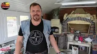 Как перекрыть проем аркой Арка помпейской печки на белой кладочной смеси ЕС