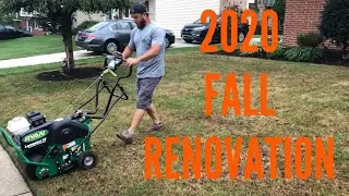 Fall Renovation | Lawn Aeration and Overseeding | Scotts Starter Fertilizer | Milorganite