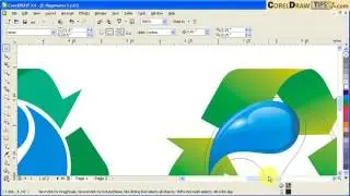 Converting a 2D logo to a 3D view logo in CorelDraw
