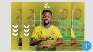 How to create simple football poster pixellba