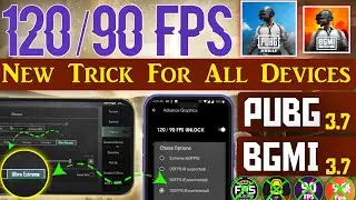 Unlock 120 / 90 FPS in PUBG MOBILE 3.7 😱Unlock 120 / 90 FPS in BGMI 3.7 😍 NO LAG NO FPS DROP NO BAN😍