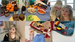 Предновогодний влог🎄💃/Много снега❄️/Подарки от коллег 🎁/29 декабря 2023 на работе накрываем стол