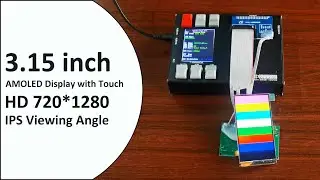 New Arrival 3.15inch AMOLED LCD Display 720*1080 OLED MIPI Screen with Multi capacitive touchscreen