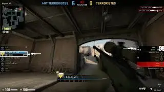 Rank Master  Guardian Elite 1v4 AWP CSGO on Dust 2