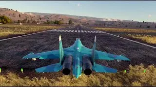 Первый вылет на Су-27СМ в VR шлеме в War Thunder. СБ режим.