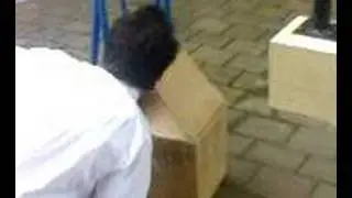 David Licking A Box