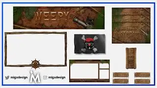 Pirata Streaming Pack + Animaciones para twitch