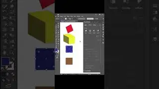 Illustrator 3d shapes #graphicdesign #illustrator #3d #shortvideo