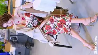 4K Fancam Model#05 XiaoMiaoDaBao 小喵大宝 Flower Print Long Dress 1 GT Show 260327