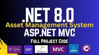 Asset Management System with 🚀Barcode | ASP.NET Core | EF Core | MSSQL |  PostgreSQL | Full Project