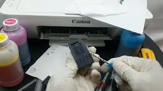 Como recargar el cartucho Canon CL-246 XL Tricolor