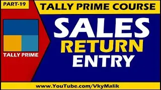 Sales Return Entry With GST in Tally Prime | Credit Note Entry in Tally Prime | Tally Prime Course