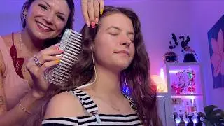 ASMR Real Person Pampering - Trying To Give My Friend Tingles  @ManaBenya - German/Deutsch