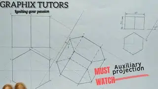Auxiliary projection (Technical drawing) pt 1