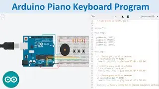 How to make Arduino Piano keyboard using Tinkercad I Arduino Piano Keyboard Program