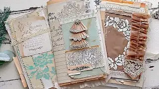 Making A Christmas Junk Journal | Tips & Ideas On Creating Inside Pages + More!