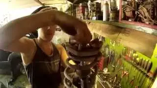 Replacing rear shock absorbers