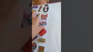 i unbox a stickerbook , ich schaue oder öffne das neue Stickerbuch🥳✨🦋