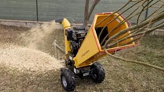 Tocător de crengi, coceni și viță de vie. Progarden TB100EN Toacă ramuri cu grosime de până la 12cm!