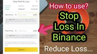 How to use STOP LOSS in binance futures
