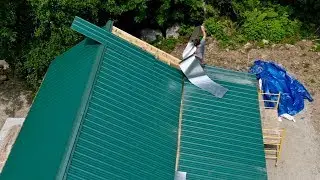 Things were Going BAD Until I Discovered this HACK Flashing the Roof on the POST & BEAM barn
