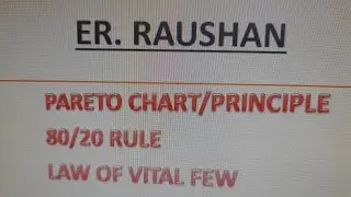 Definition of Pareto Principle or Pareto Chart or 80/20 Rule or Law of Vital Few