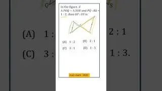 In the figure if triangle POQ~triangle SOR and PQ:RS=1:2 , then OP:OS is 