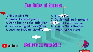 Ten Rules of Success | AM Technology