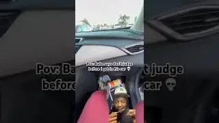 Don’t ever pull up on a female with your car like this 🚮 🤮