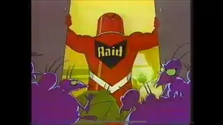 1989 Raid Bug Spray Commercial “Kills the Toughest Bugs Dead” Roaches