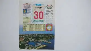 30 aralık 2023 cumartesi günü takvim yaprağı
