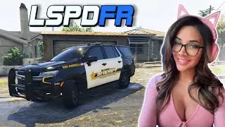 GTA 5 LSPDFR: Playing as a cop in the HOOD #lspdfr