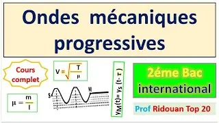 les Ondes mécaniques progressives cours 1 2eme Bac SM SX et Svt