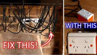 Amazing idea to clean up messy wires!!!