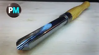 How to make a woodturning tool from an old shock absorber | Diy | Tools
