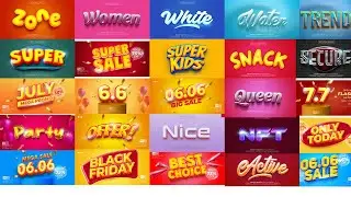 2022 3D Text Effect Bundle Part 53