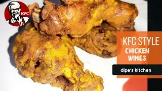 | KFC STYLE FRIED CHICKEN WINGS | without skin perfect flaky textured without much effort