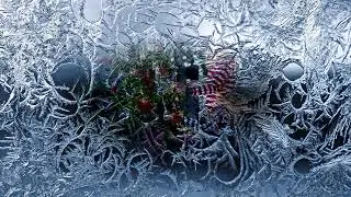 Маркеры на градиент. Зимняя открытка