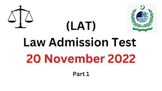 LAT 20 November 2022 Solved Paper Part 1 | Law Admission Test 20 11 22