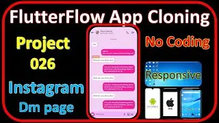 FlutterFlow App Cloning |instagram dm inbox page | flutterflow app development Pr_026