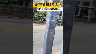why was this pole covered in plastic wrap at the furry convention? #furry #furryconvention #furries