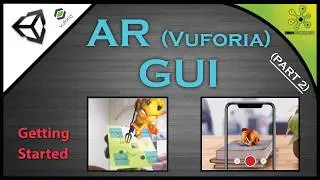 Unity3D - AR Augmented Reality, Vuforia | GUI Setup - GUI Buttons| Free Demo Project | Part 2